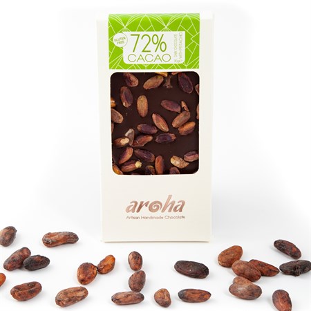 Fıstıklı Bitter Çikolata (%72 Kakao)